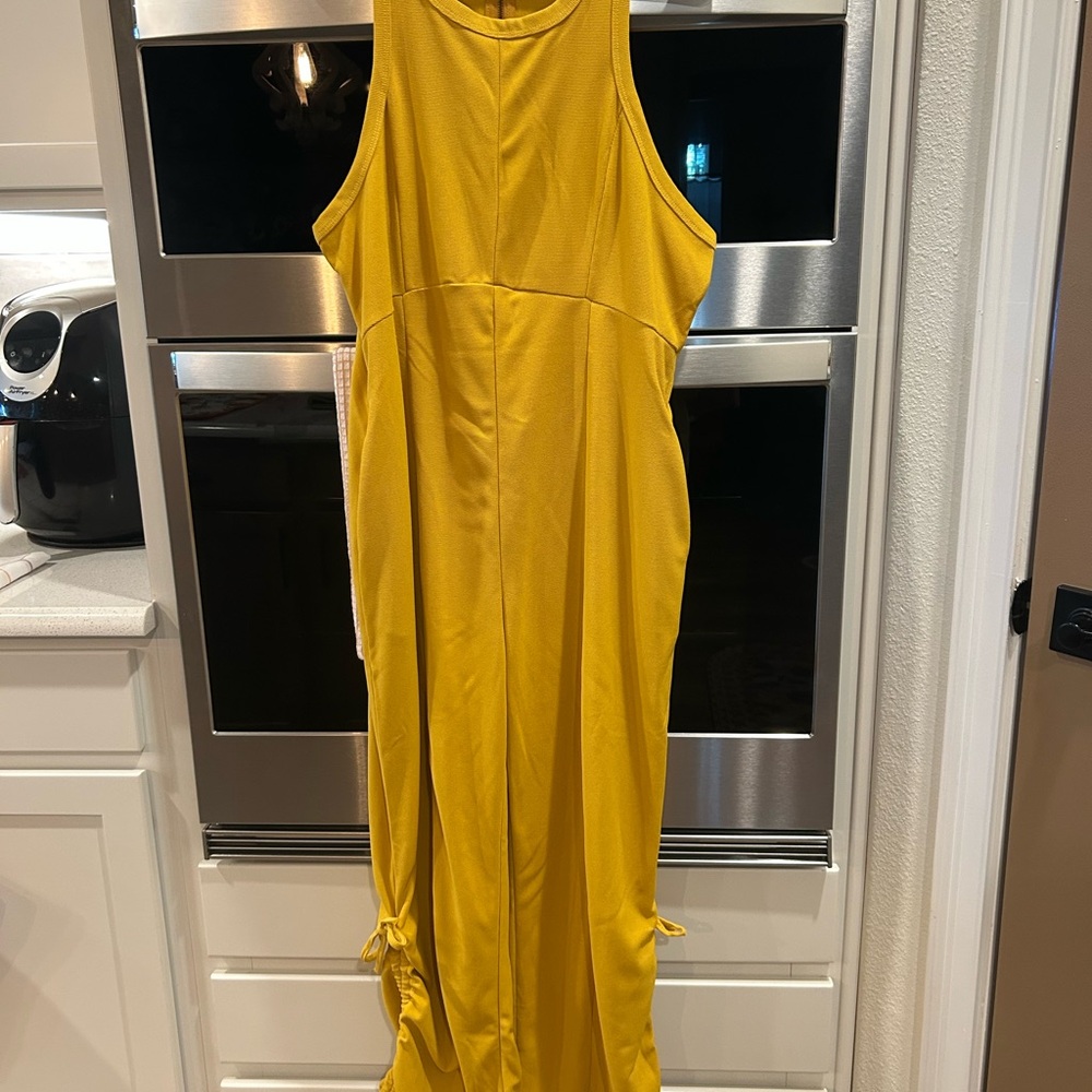 Yellow Sleeveless Dress